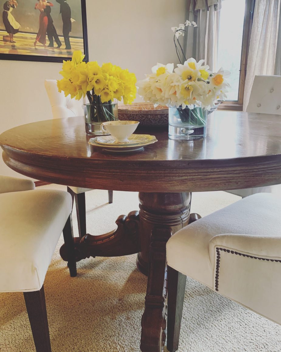 A House Becomes Home Slowly But Surely Finding My Round Pedestal Accoutrements
